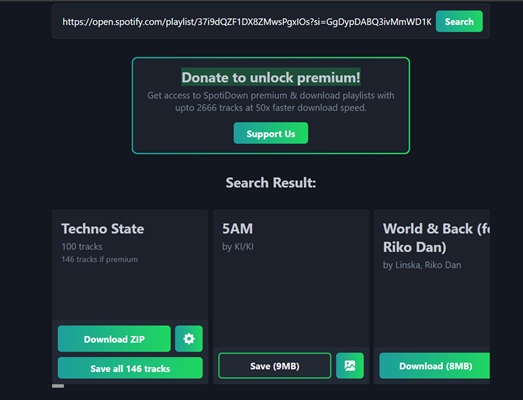 Spotify-Musik online herunterladen