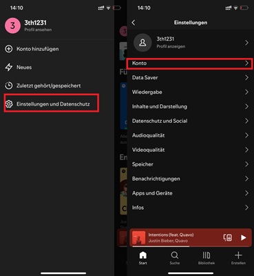 Spotify Abo überprüfen