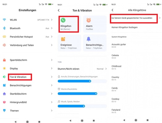Spotify Musik als Klingelton erstellen Xiaomi