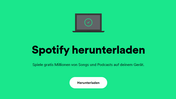 Spotify App herunterladen auf dem Mac