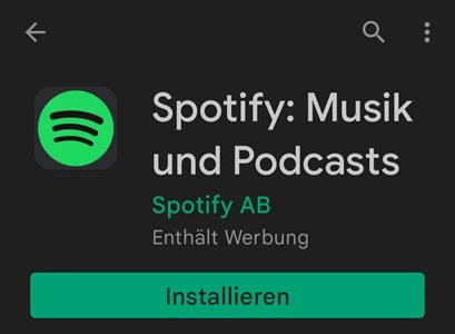 Spotify App neu installieren