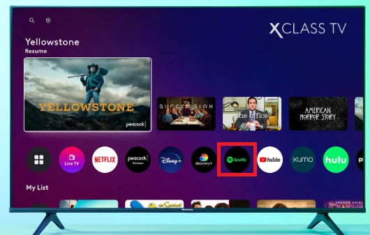 Spotify auf Hisense XClass TV