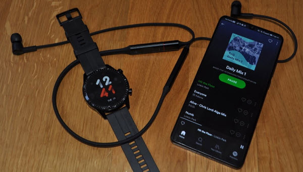 Spotify auf Huawei Watch steuern