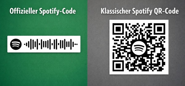 Spotify Code vs. Spotify QR-Code
