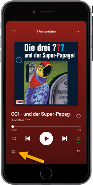 Via Spotify Connect mit Geräte verbinden