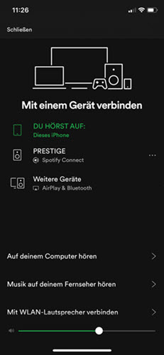 Spotify im Auto hören mit Spotify Connect