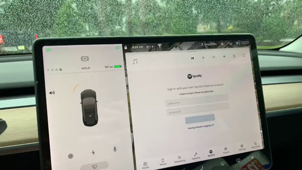 Spotify im Tesla sich anzumelden