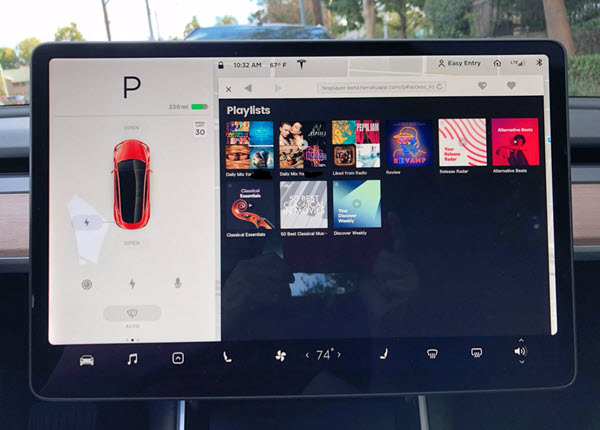 Spotify im Tesla nutzen