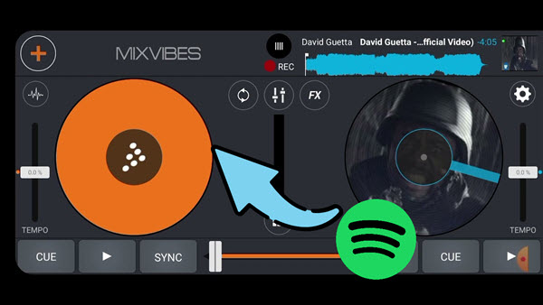 Spotify bei Cross DJ App nutzen