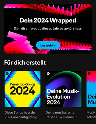 Spotify Jahresrückblick finden