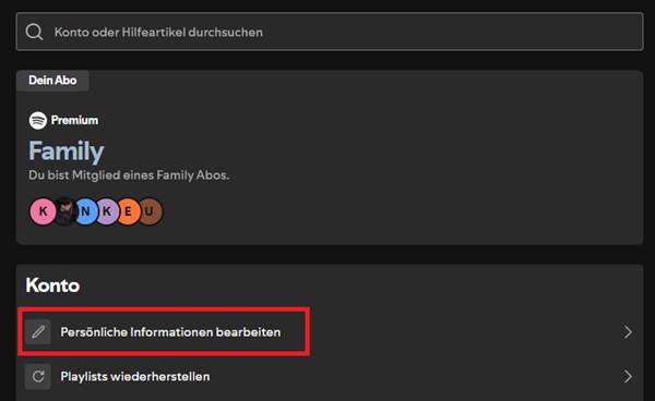 Spotify Land ändern