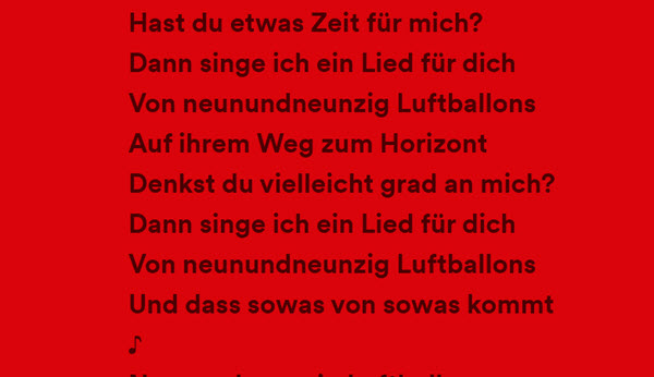 Spotify Songtexte anzeigen am PC