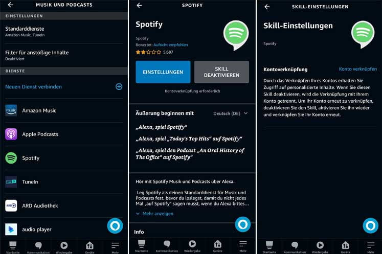 Alexa mit Spotify verbinden