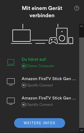 Spotify mit Amazon Fire TV verbinden via Spotify Connect