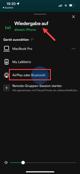 Spotify Music mit HomePod Mini verbinden via Airplay