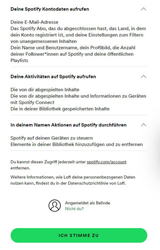 Spotify mit Lofi verbinden