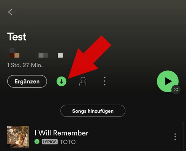 Spotify Songs herunterladen mit Premium auf iPhone