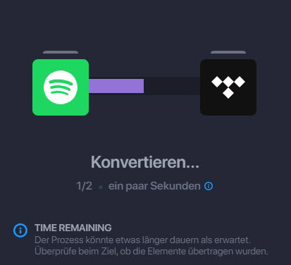 Spotify Playlist to Tidal konvertieren bei Soundiiz