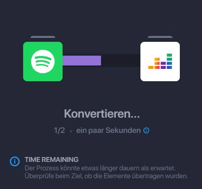 Spotify Playlist to Deezer konvertieren bei Soundiiz