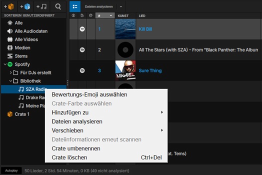 Spotify-Playlists bearbeiten