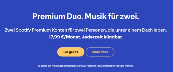 Spotify Premium Duo