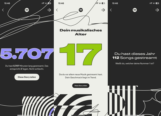 Spotify Wrapped 2025 Gesamtminuten