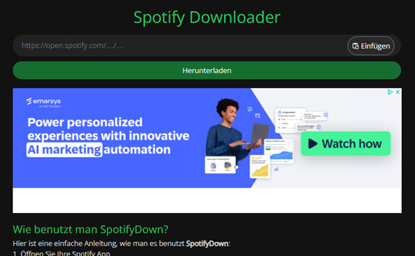 Spotify Songs in MP3 umwandeln mit SpotifyDown Converter