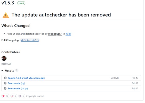 Spowlo auf Ihrem Android installieren