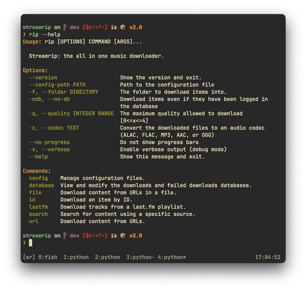 Streamrip-Handbuch
