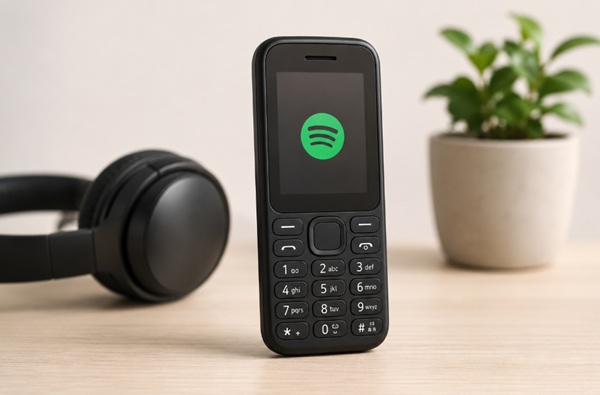 Tastenhandy mit Spotify