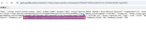 Spotify Cover thumbnail_url