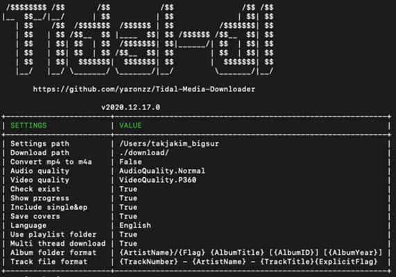 Tidal Media Downloader