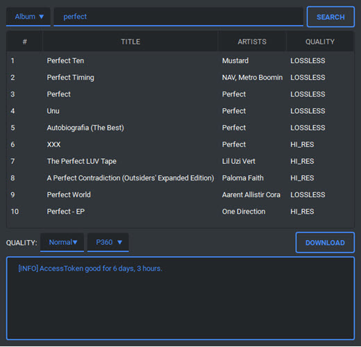 Tidal Media Downloader unter Github