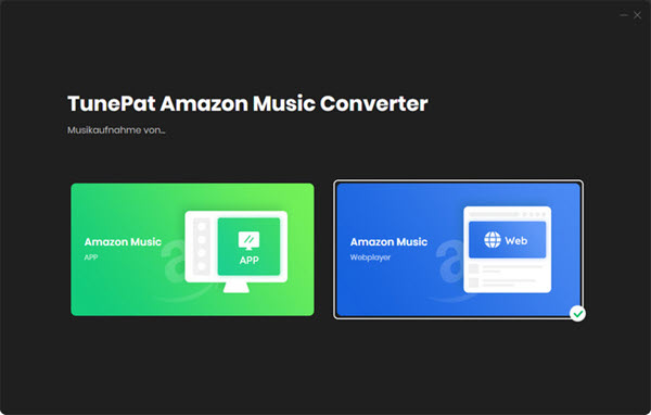 TunePat Amazon Music Converter Oberfläche