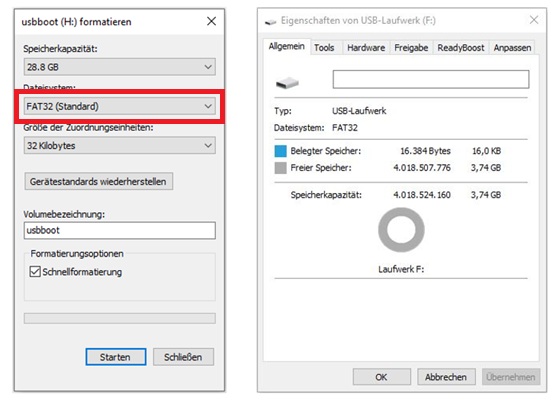 USB-Stick formatieren