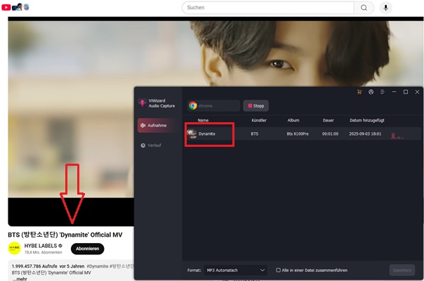 YouTube Audio downloaden mit ViWizard Audio Capture