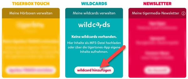 Wildcards hinzufügen