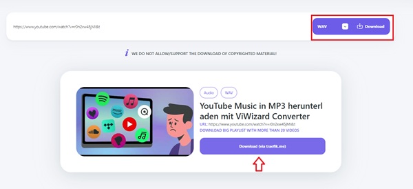 YouTube in WAV umwandeln mit Y2Down