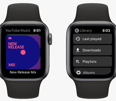YouTube-Music auf Apple Watch hören