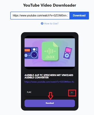 YouTube in FLAC umwandeln mit YT1D