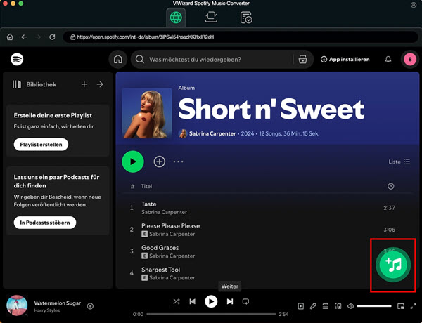 Spotify Music auf Mac Spotify Downloader hinzufügen