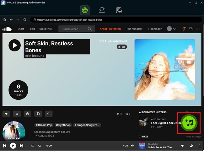SoundCloud Music hinzufügen