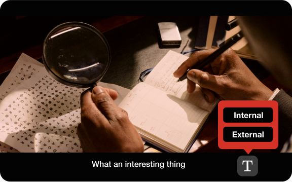 Untertitel mit verschiedenen Kodierungstypen personalisieren