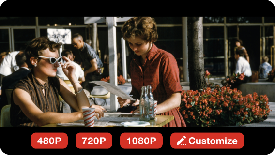 Videoqualität und -größe anpassen